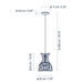 Bover Domita S/20 1-lt 8" LED Pendant