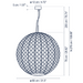 Bover Nans Sphere S/80 1-lt 32" LED Outdoor Pendant