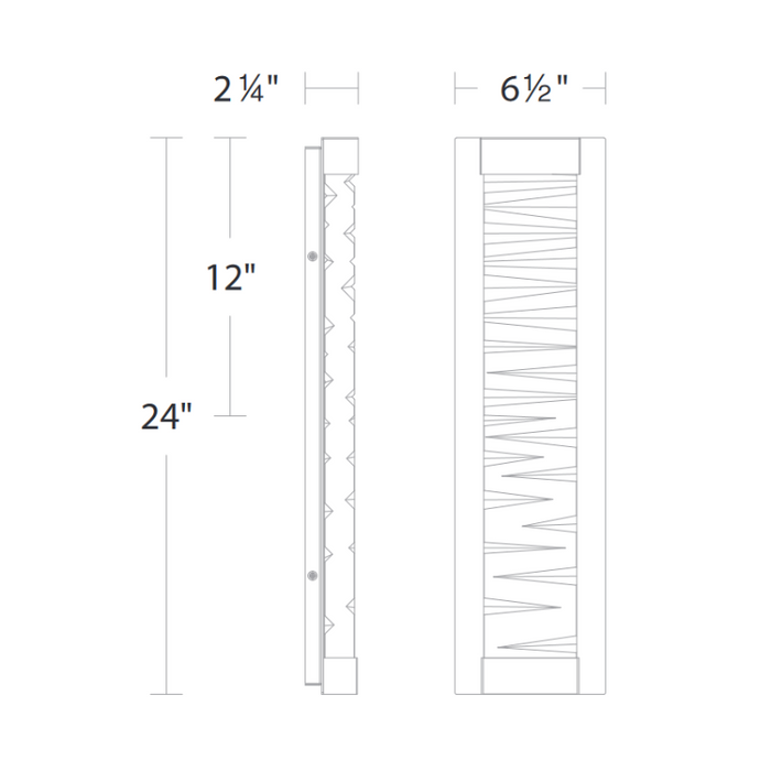 Schonbek Beyond BWS10224 Echelon 1-lt 24" Tall LED Wall Sconce