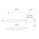 Schonbek Beyond BPD50257 Slipstream 4-lt 57" LED Pendant