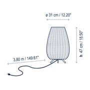 Bover Amphora 1-lt 19" Tall LED Outdoor Floor Lamp