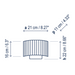 Bover Wall Street 21 1-lt 9" Tall Wall Sconce