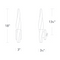 Schonbek Beyond BWS13218 Kindjal 1-lt 18" Tall LED Wall Sconce