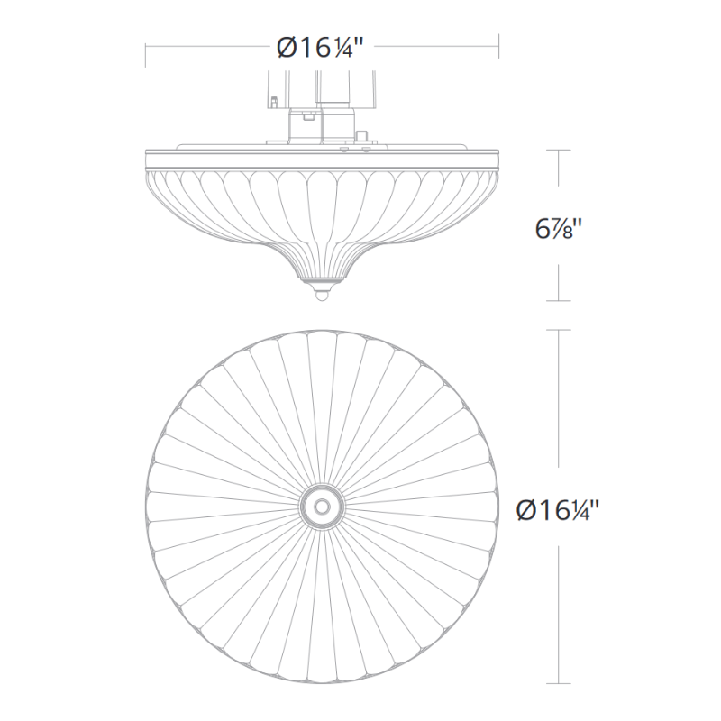 Schonbek S6016 Roma 1-lt 16" LED Flush Mount