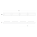 Schonbek Beyond BWS17236 Soiree 4-lt 36" LED Bath Light