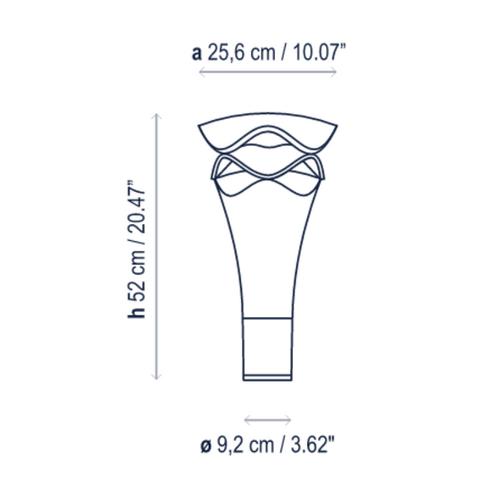 Bover Cornet B/52 1-lt 20" Tall LED Outdoor Bollard