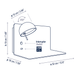 Bover Beddy A/03 1-lt 13" LED Wall Sconce