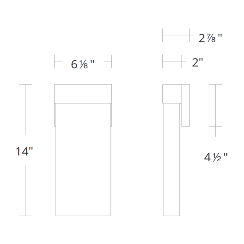 Schonbek Beyond BWS73214 Glacio 1-lt 14" Tall LED Sconce