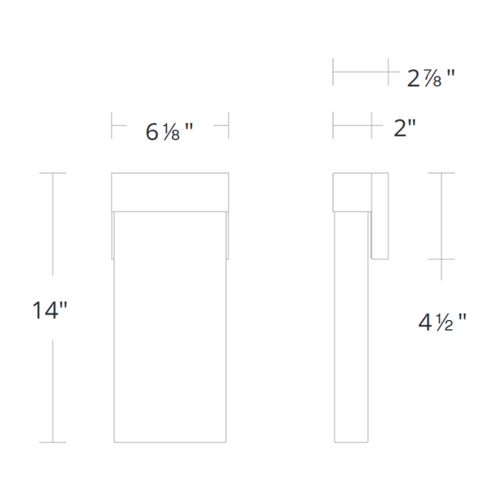 Schonbek Beyond BWS73214 Glacio 1-lt 14" Tall LED Sconce