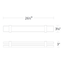Schonbek Beyond BWS18227 Verandah 1-lt 27" LED Wall Light