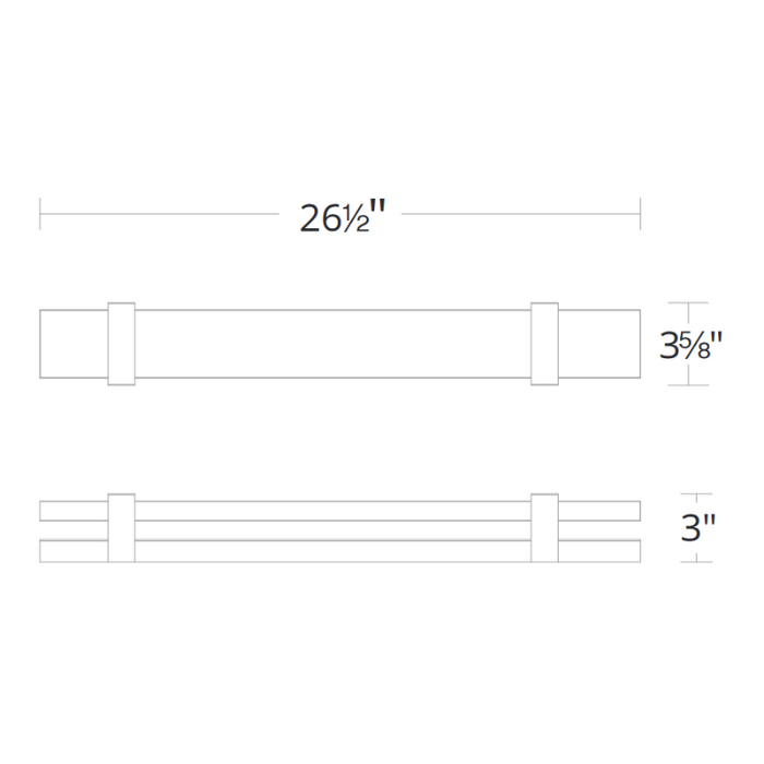 Schonbek Beyond BWS18227 Verandah 1-lt 27" LED Wall Light