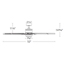 Modern Forms FR-W2001-52L Renegade 52" Indoor/Outdoor Ceiling Fan with LED Light Kit