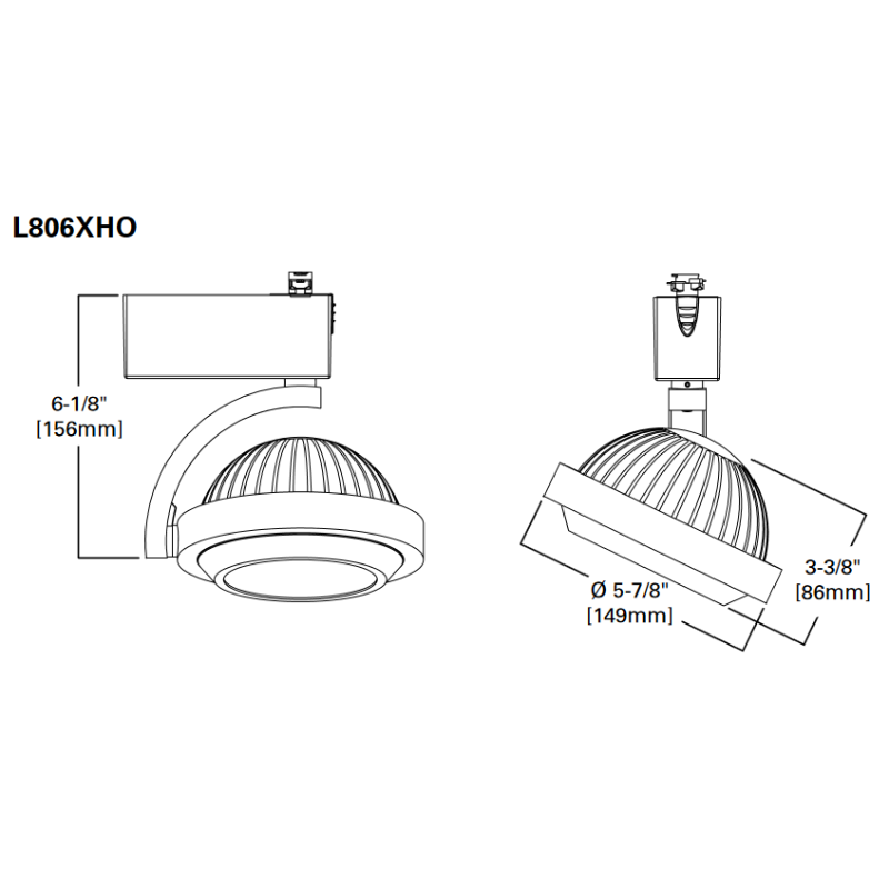 Halo 806 48W LED Low Profile Track Head