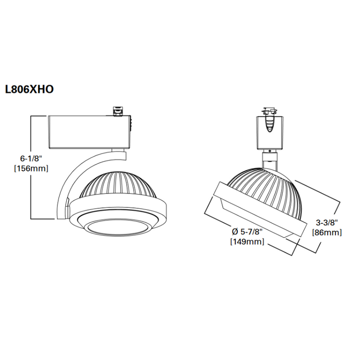 Halo 806 48W LED Track Head