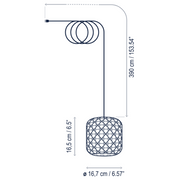 Bover Nans S/16/H 1-lt 7" LED Outdoor Pendant