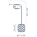 Bover Nans S/16/H 1-lt 7" LED Outdoor Pendant