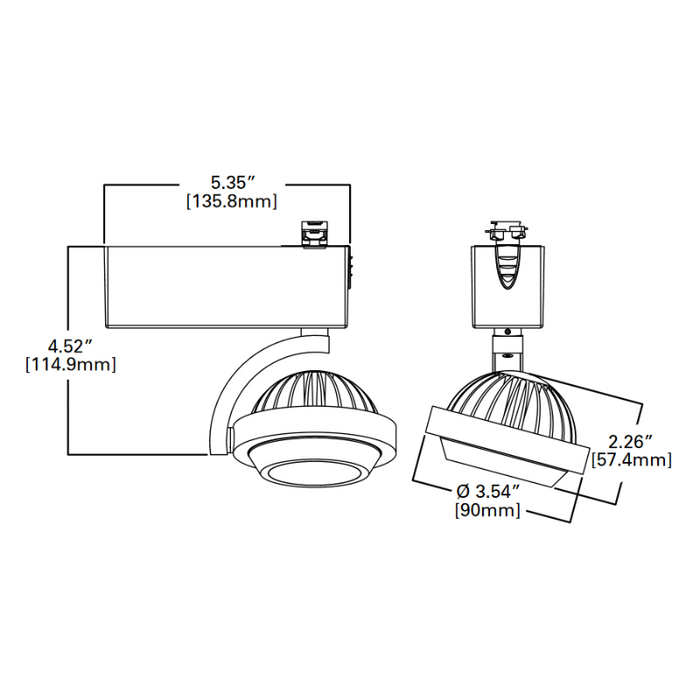 Halo 806SM 12W LED Track Head