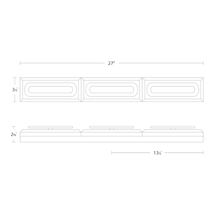 Schonbek Beyond BWS17228 Soiree 3-lt 27" LED Bath Light