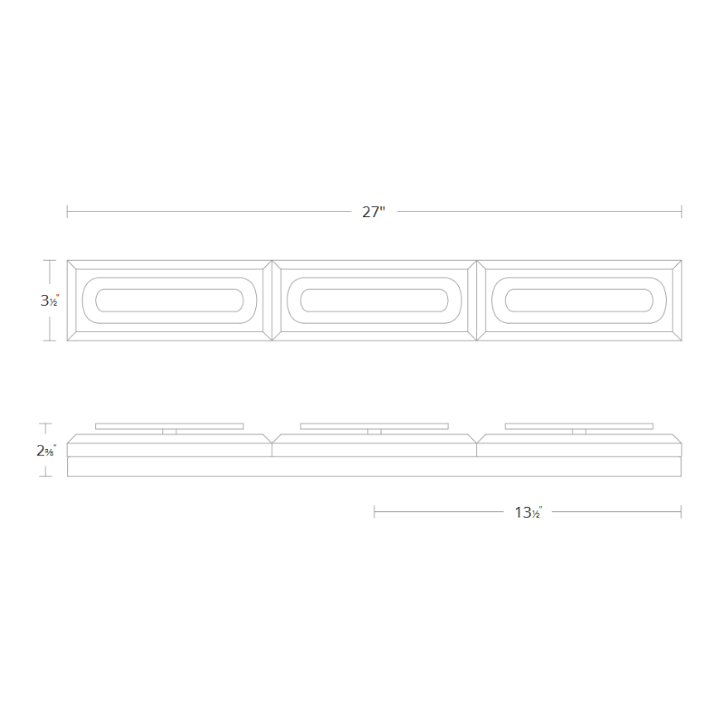 Schonbek Beyond BWS17228 Soiree 3-lt 27" LED Bath Light