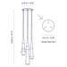 Bover Slend Set 3/Circular 3-lt 13" LED Pendant