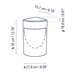 Bover Moai B/35 1-lt 14" Tall LED Outdoor Bollard