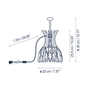 Bover Domita M/36 1-lt 14" Tall LED Table Lamp