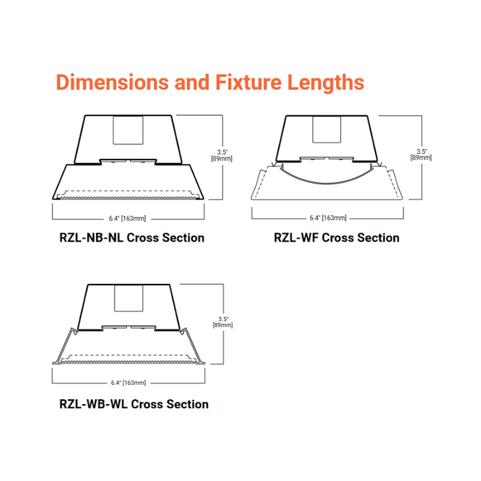RZL Linear LED Surface, Direct / Semi-Direct