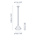 Bover Tibeta 02 1-lt 7" LED Pendant