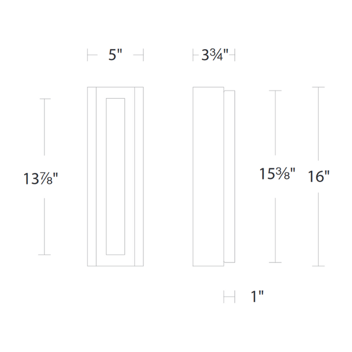 Schonbek Beyond BWS71216 Magnate 1-lt 16" Tall LED Wall Sconce