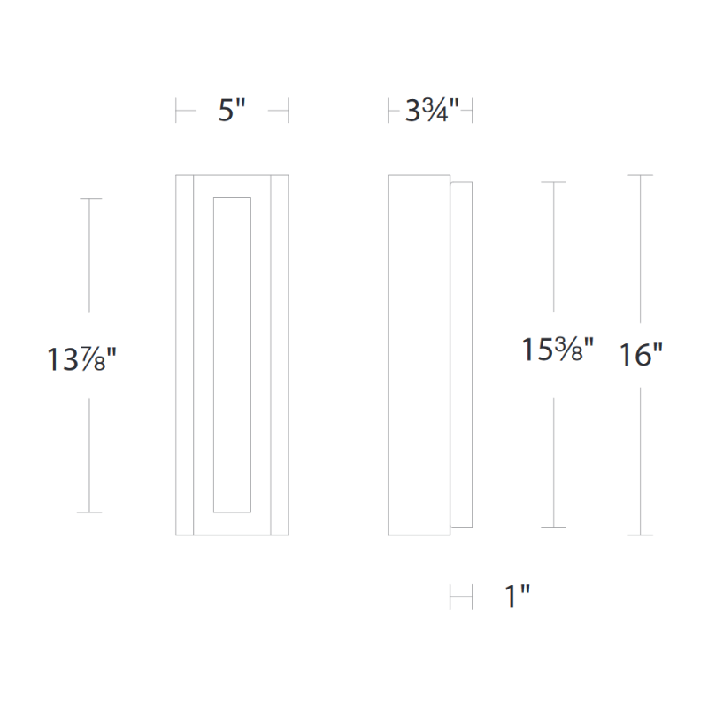 Schonbek Beyond BWS71216 Magnate 1-lt 16" Tall LED Wall Sconce