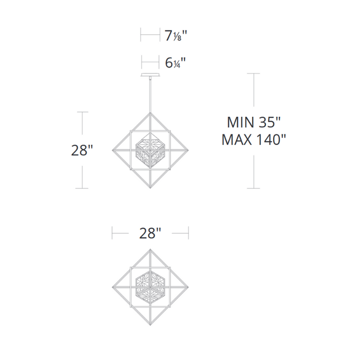 Schonbek Beyond BPD51228 Heracles 1-lt 28" LED Pendant