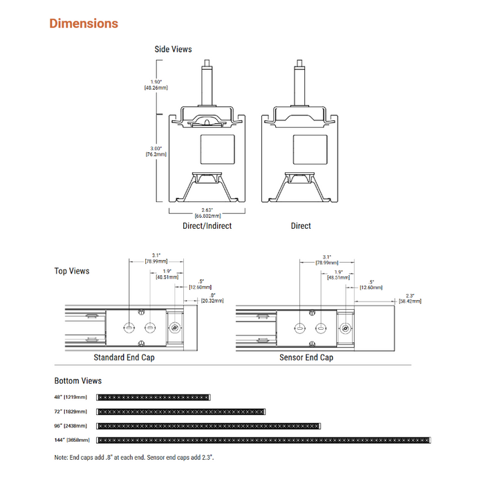 Discreet Linear Suspended Mount