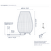 Bover Amphora 03 1-lt 54" Tall LED Outdoor Floor Lamp, TRIAC