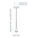 Bover Skybell Plus S/1L 1-lt 2" LED Pendant, 0-10V
