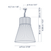 Bover Folie S/70 5-lt 28" LED Pendant