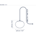 Bover Elipse S/30/H 2-lt 12" LED Outdoor Pendant