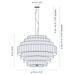 Bover Mos 03 6-lt 47" Pendant