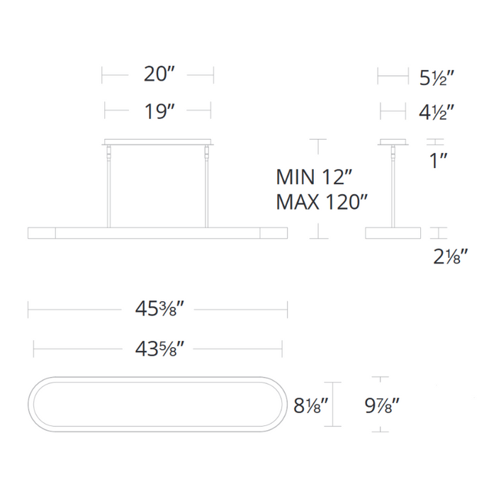 Schonbek Beyond BPD83247 Marquis 1-lt 46" LED Linear Pendant