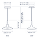 Bover Platet S/20 1-lt 8" LED Pendant, 0-10V