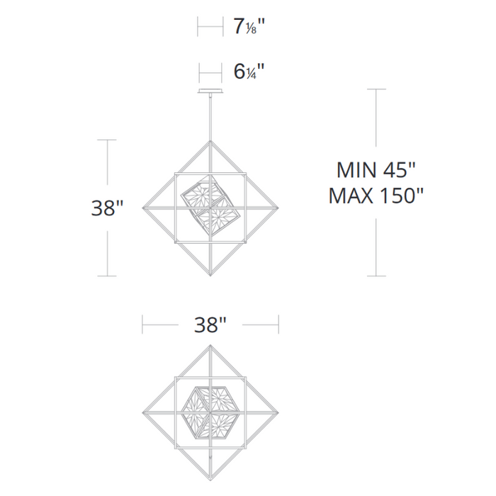 Schonbek Beyond BPD51238 Heracles 1-lt 38" LED Pendant