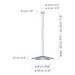 Bover Mediterrania S/105.2  2-Tier  41" LED Pendant, 0-10V