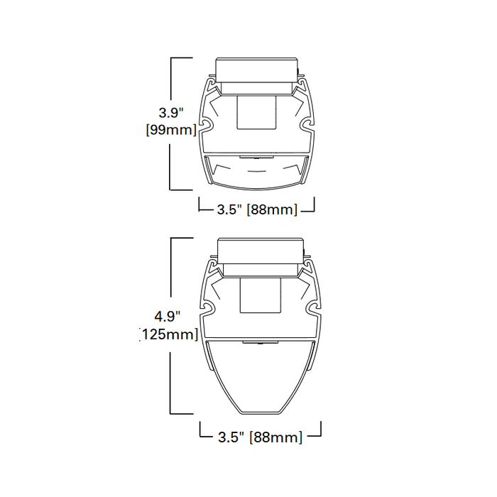 Hugo 4" LED Surface Mount