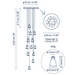 Bover Drip S/12L 12-lt 22" LED Pendant