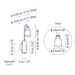 Bover Drip A/02 1-lt 14" Tall LED Wall lamp