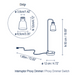 Bover Drip M/50 1-lt 20" Tall LED Table lamp, Proxy Dimmer Switch