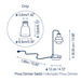 Bover Drip M/36 1-lt 14" Tall LED Table lamp, Proxy Dimmer Switch