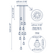 Bover Drop S/12L 12-lt 22" LED Pendant