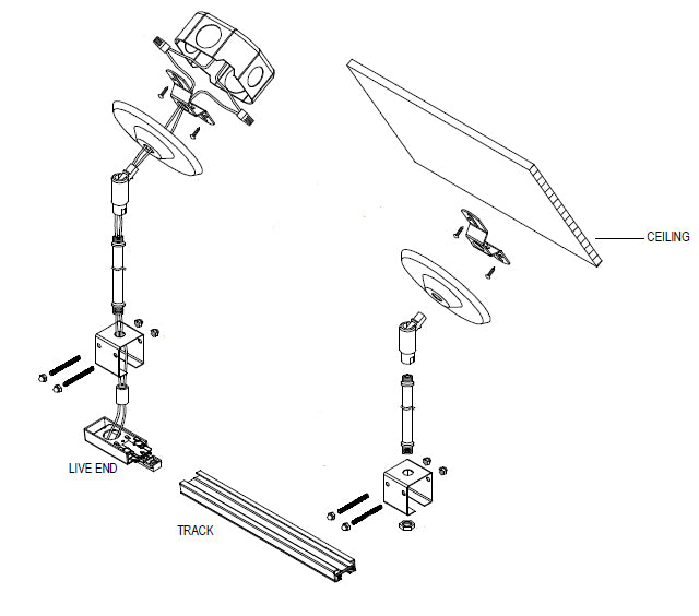 WAC Sloped Ceiling Hang-Straight Adapter