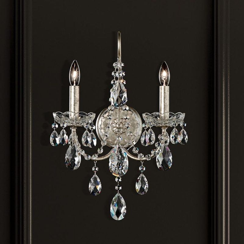 Schonbek ST1939 Sonatina 2-lt 17" Tall Wall Sconce