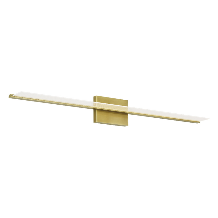 Visual Comfort 700BCSPAN Span 1-lt 48" LED Bath Light - 3000K Plated Brass